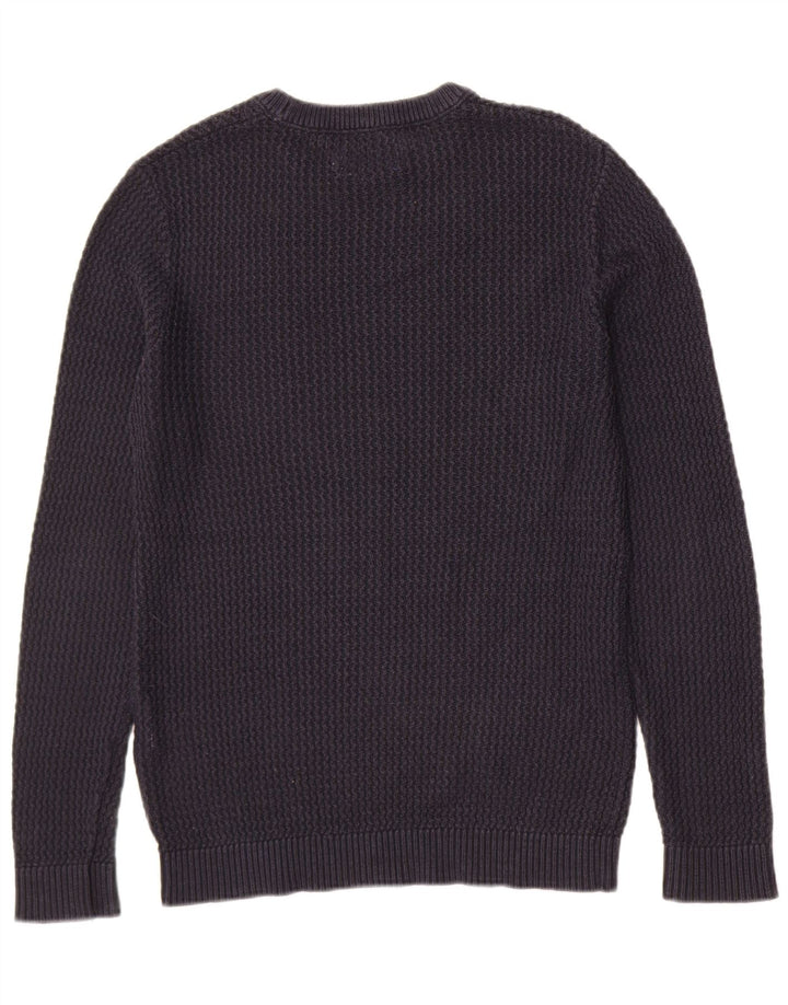 Maglione maglione girocollo da uomo Jack & Jones medio acrilico blu navy