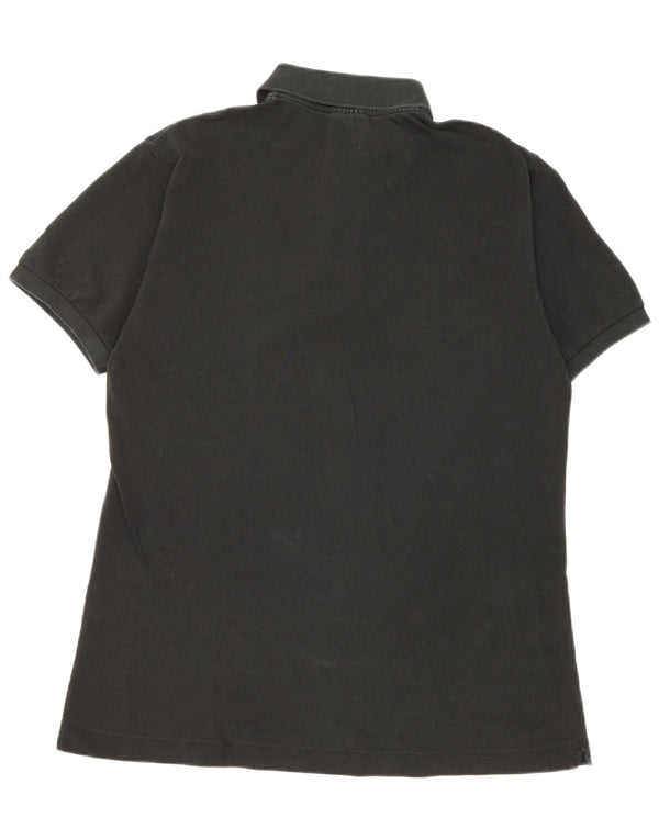 Polo da uomo Lacoste taglia 4 media in cotone nero