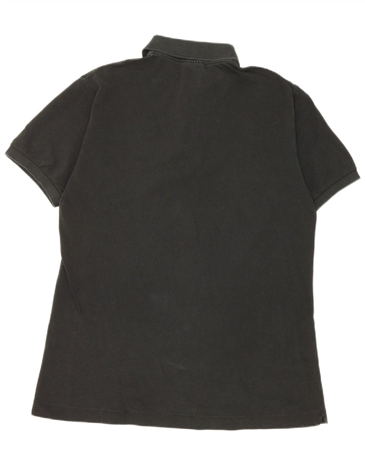 Polo da uomo Lacoste taglia 4 media in cotone nero