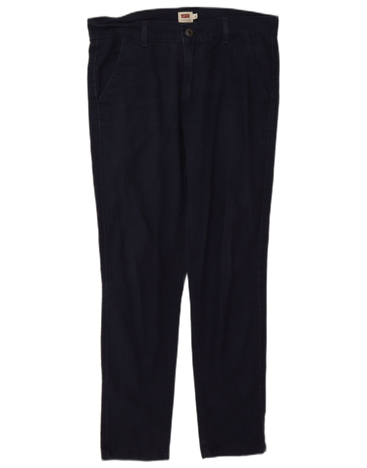 Pantaloni chino slim da donna Levi's W26 L27 cotone blu navy