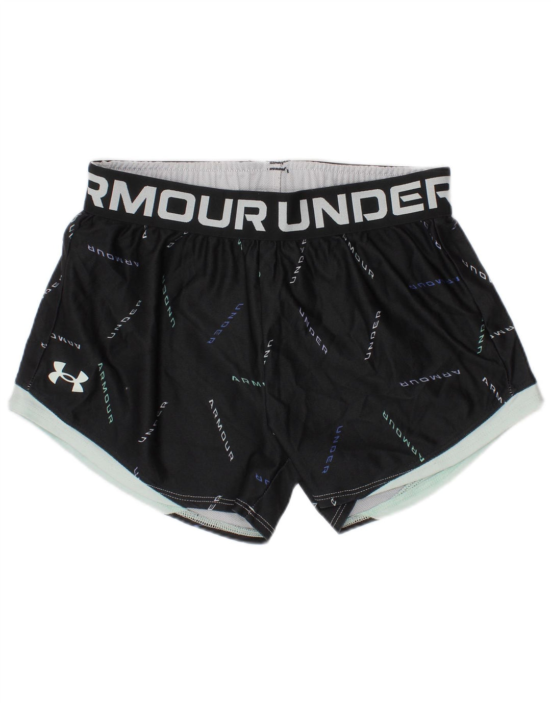 Pantaloncini sportivi grafici per ragazze Under Armour 9-10 anni medi neri
