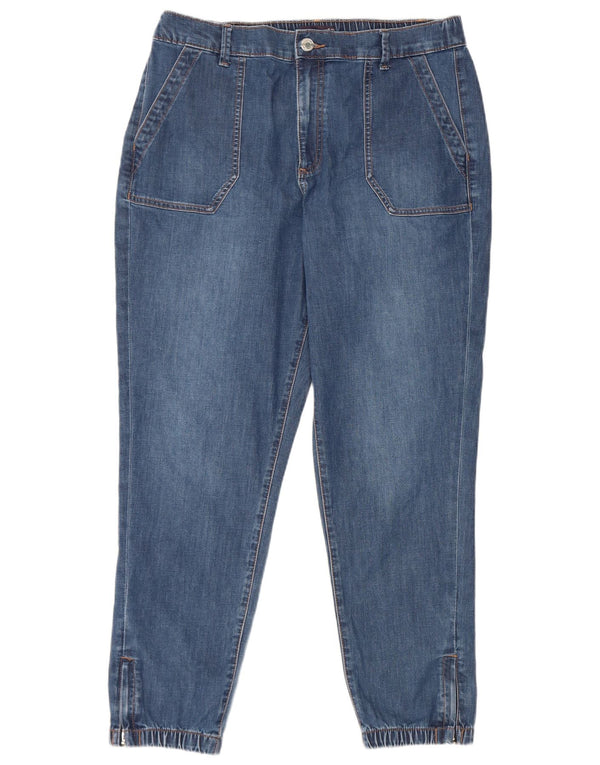 Jeans corti da donna Marks & Spencer Joggers UK 16 Large W34 L26 Blu
