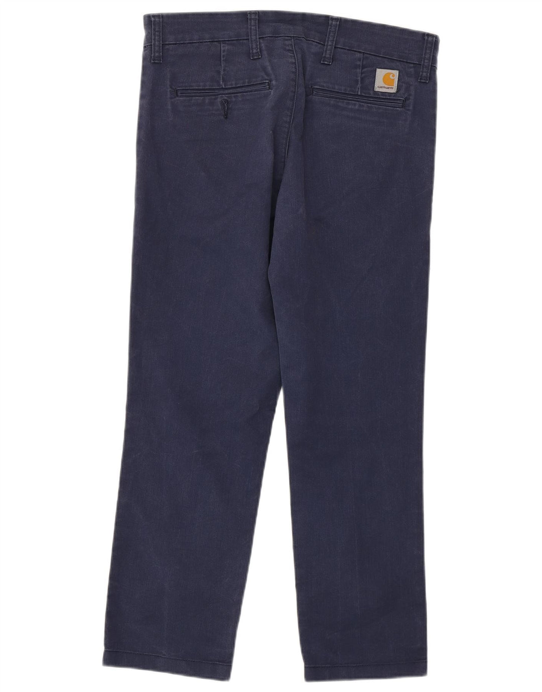 Pantaloni chino dritti Sid da donna CARHARTT W31 L26 cotone blu navy