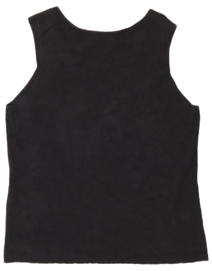 Canottiera da donna Laura Ashley UK 16 grande nera