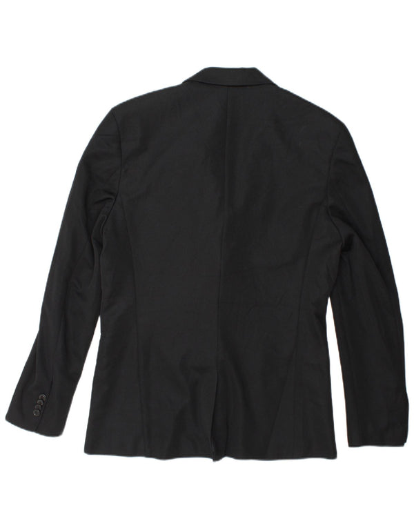 Giacca blazer da uomo a 2 bottoni Zara UK 40 grande poliestere nero