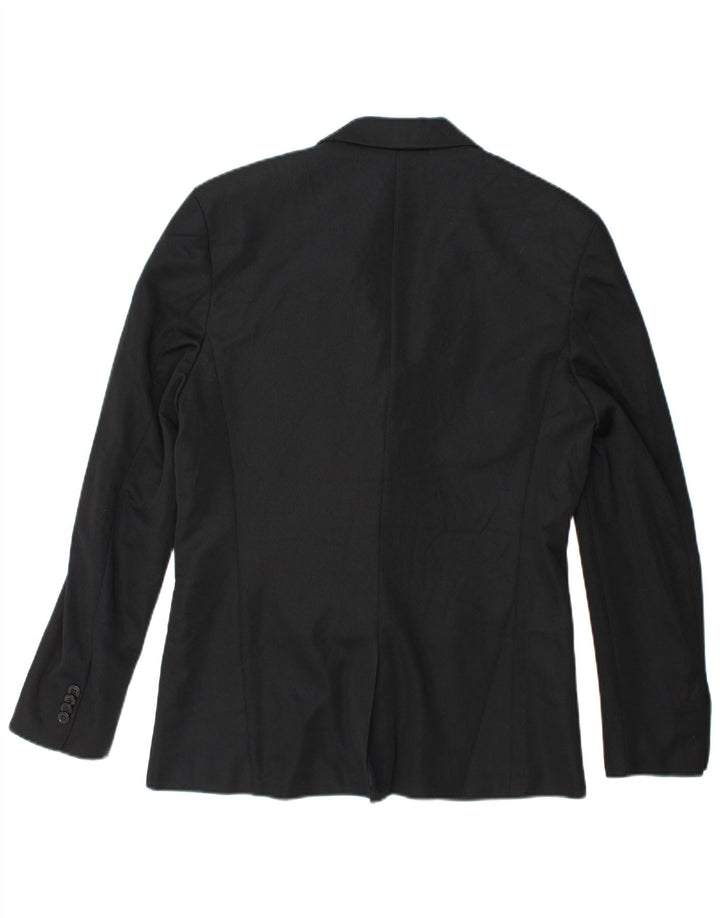 Giacca blazer da uomo a 2 bottoni Zara UK 40 grande poliestere nero