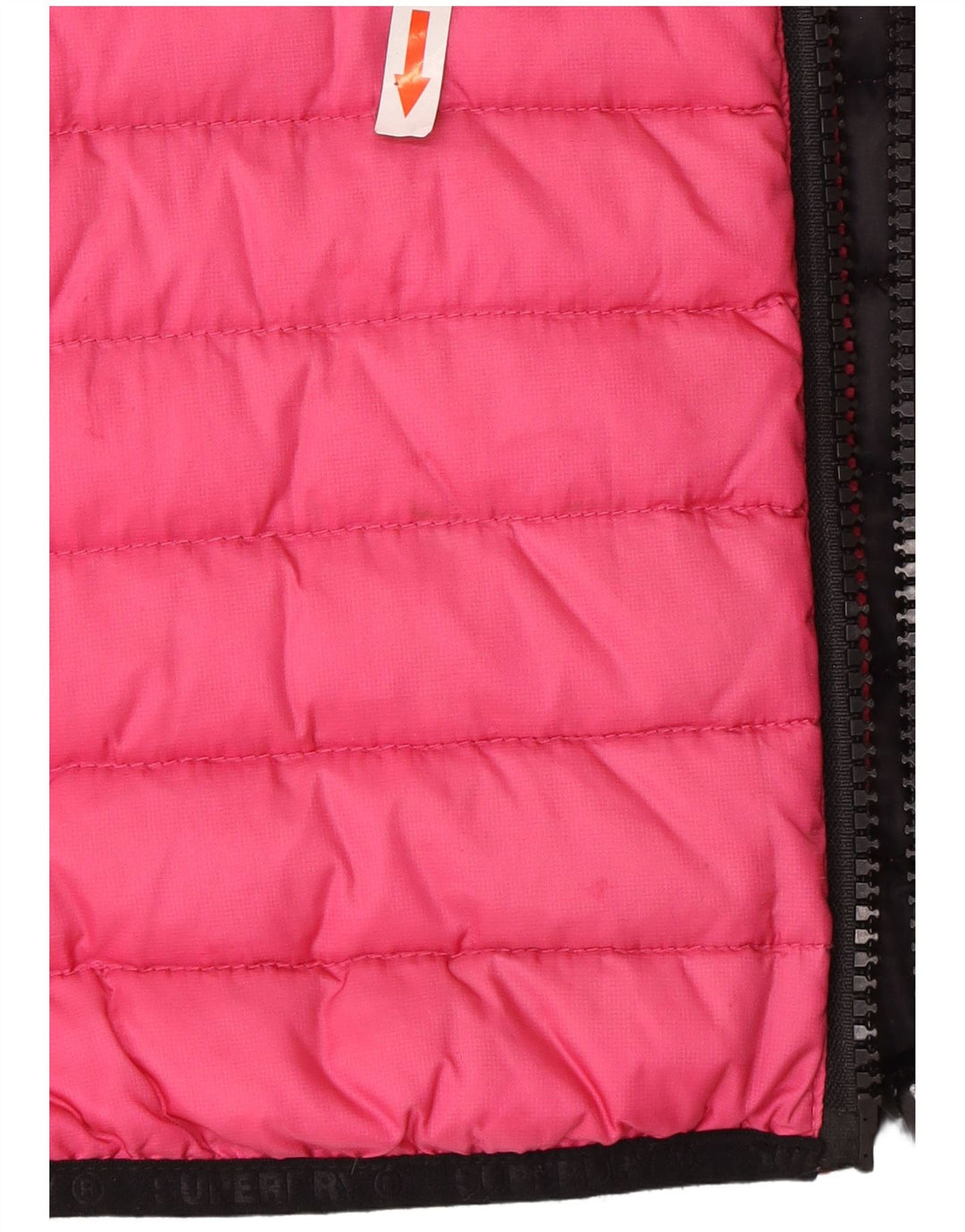 Giacca imbottita con cappuccio da donna Superdry UK 10 Small Pink Nylon