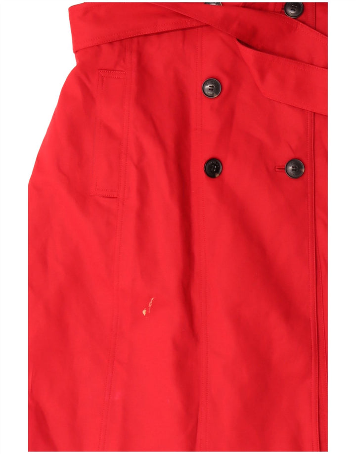 Trench da donna Hobbs UK 14 cotone rosso medio
