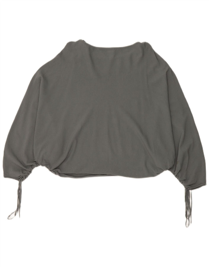 Top in camicetta a pipistrello da donna Zara UK 14 Grigio medio