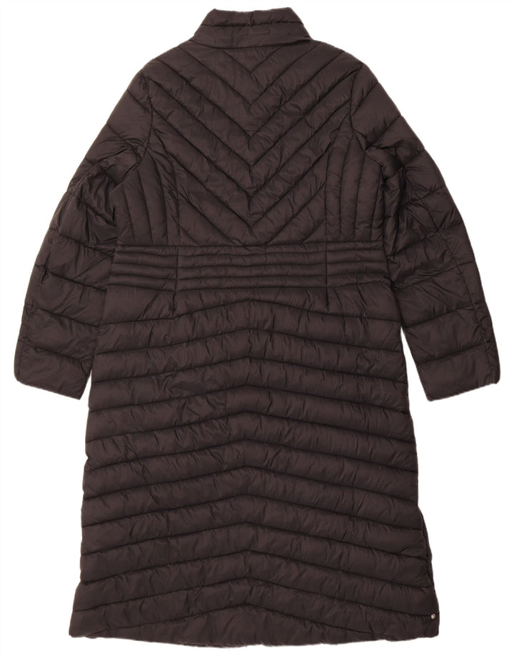 Cappotto imbottito da donna Karen Millen UK 14 grande nylon nero
