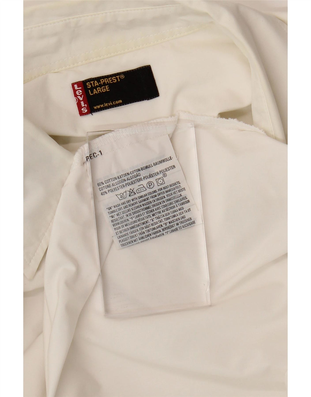 LEVI'S Camicia Uomo Large Cotone Bianco