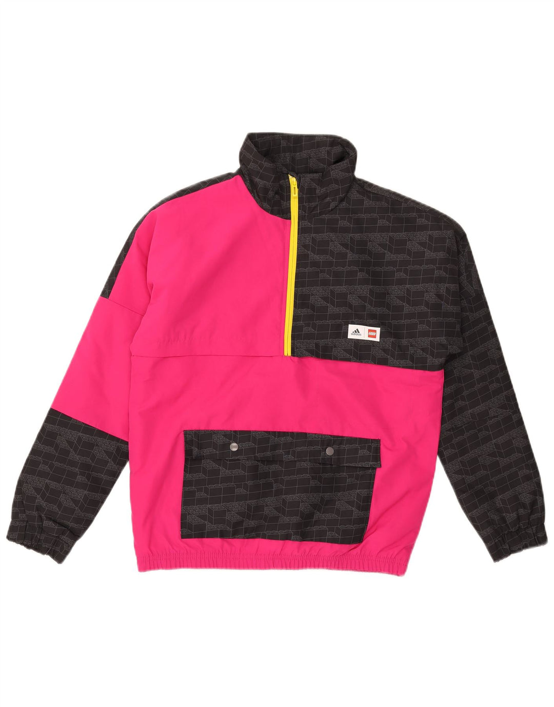 Giacca anorak grafica ADIDAS per ragazze 11-12 anni Poliestere color block rosa