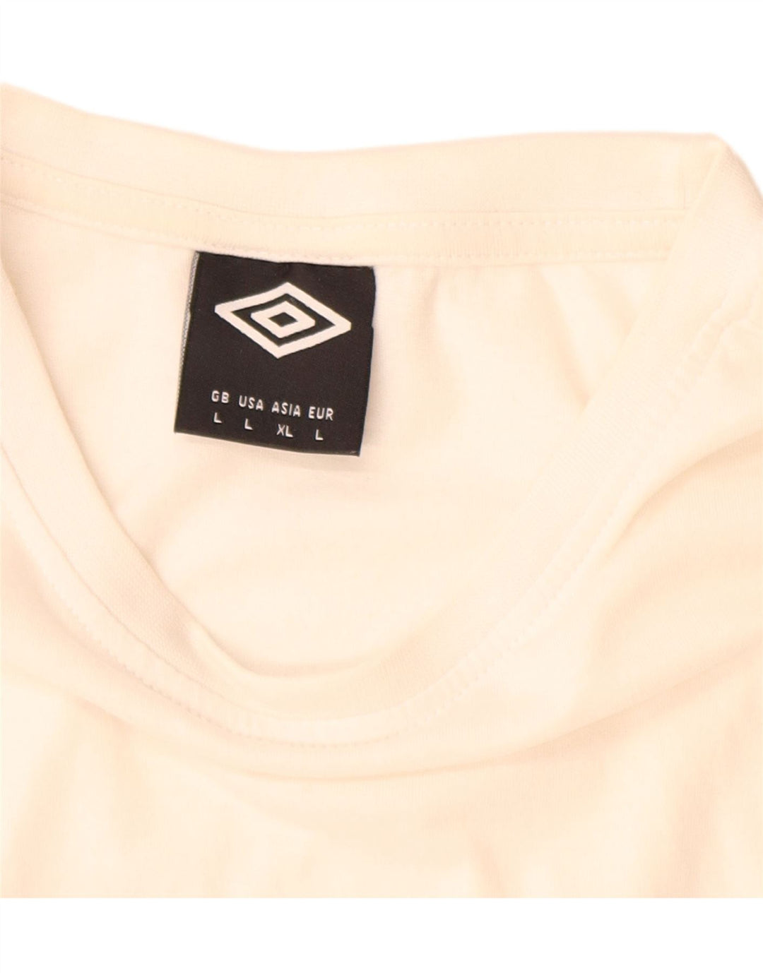 UMBRO T-shirt da uomo Top grande in cotone bianco