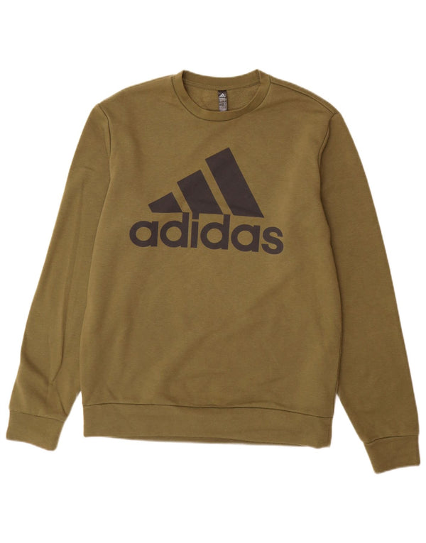 Felpa grafica da uomo Puma Maglione piccolo in cotone kaki