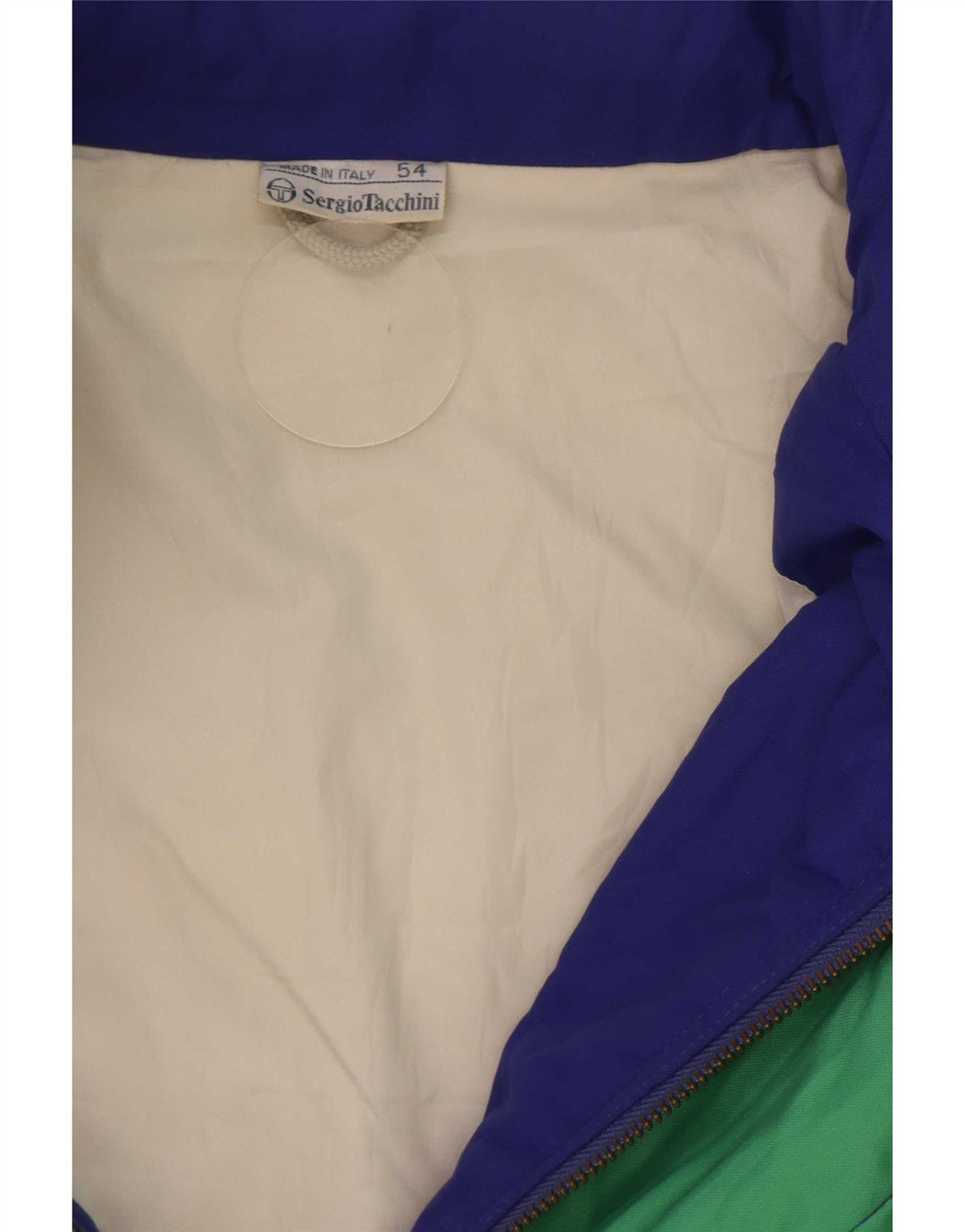 Giacca da sci con cappuccio da uomo Sergio Tacchini IT 54 2XL Blu Colourblock Poliammide