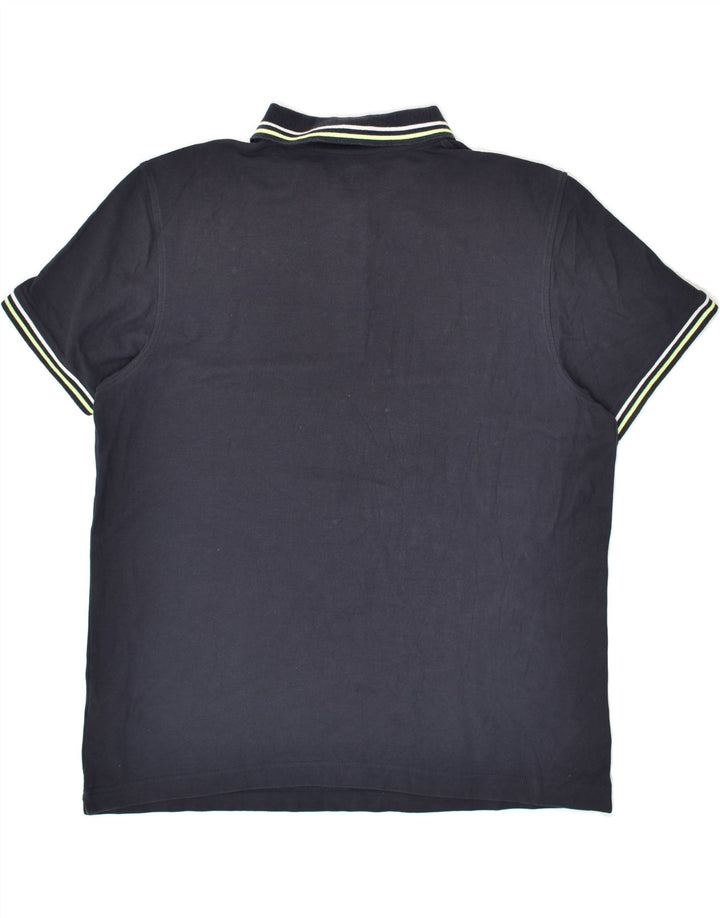 LOTTO Mens Polo Shirt XL Navy Blue Cotton | Vintage Lotto | Thrift | Second-Hand Lotto | Used Clothing | Messina Hembry 