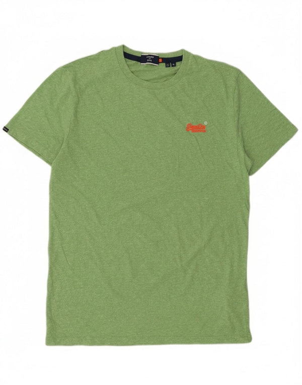 T-shirt da uomo Superdry Top in cotone verde medio