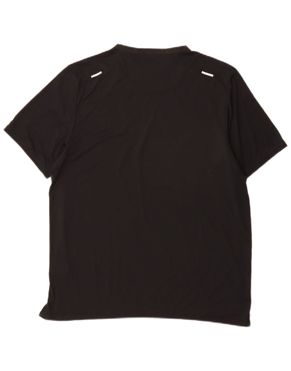 T-shirt Nike Dri Fit da uomo, grande, in poliestere nero
