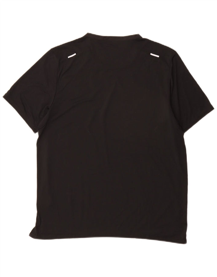 T-shirt Nike Dri Fit da uomo, grande, in poliestere nero