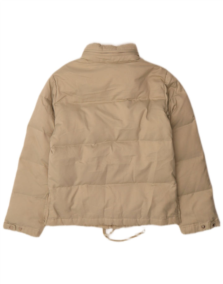 Giacca imbottita con cappuccio da donna Zara EU 38 piccola poliestere beige