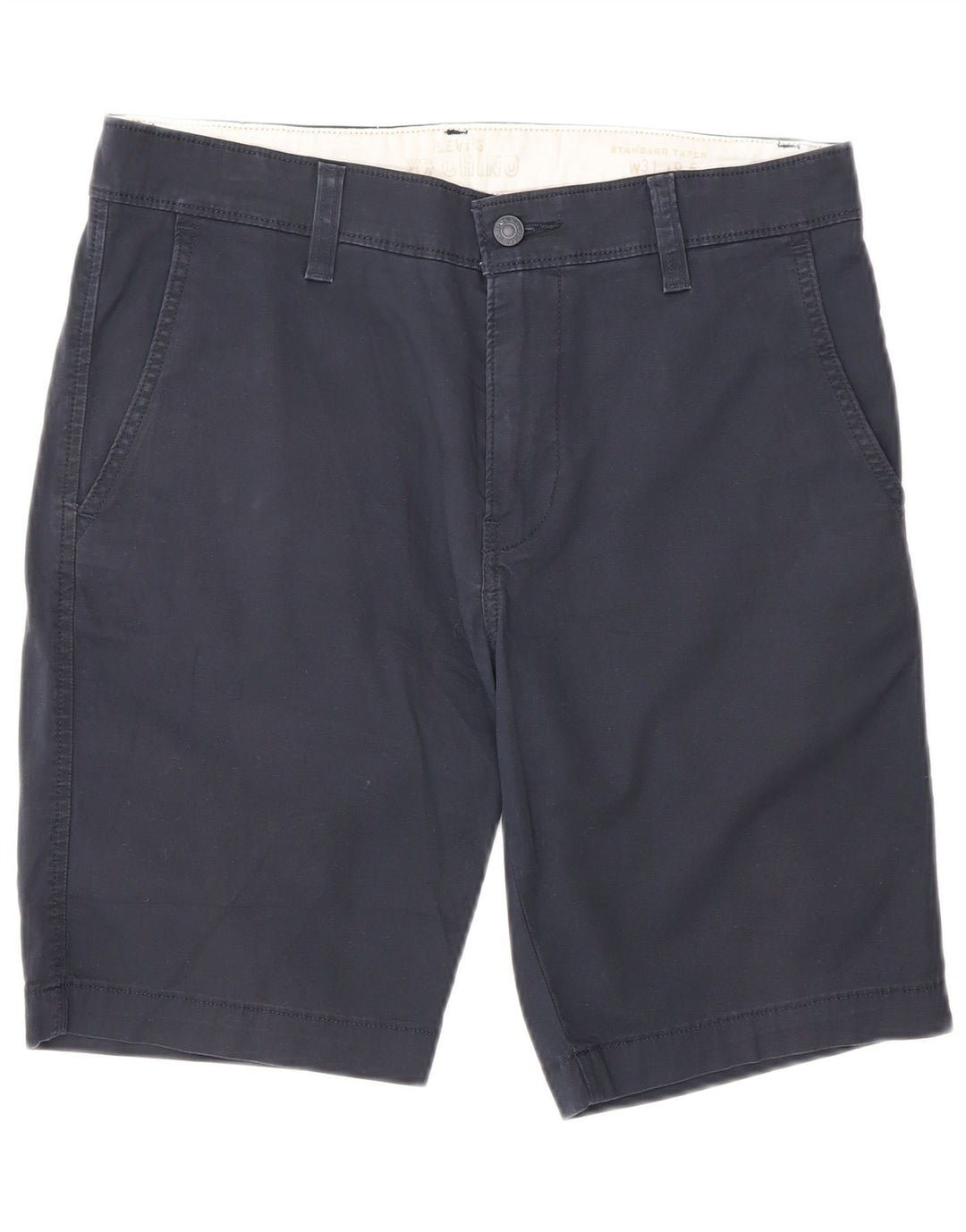 Pantaloncini chino standard da uomo Levi's W31 cotone blu navy medio