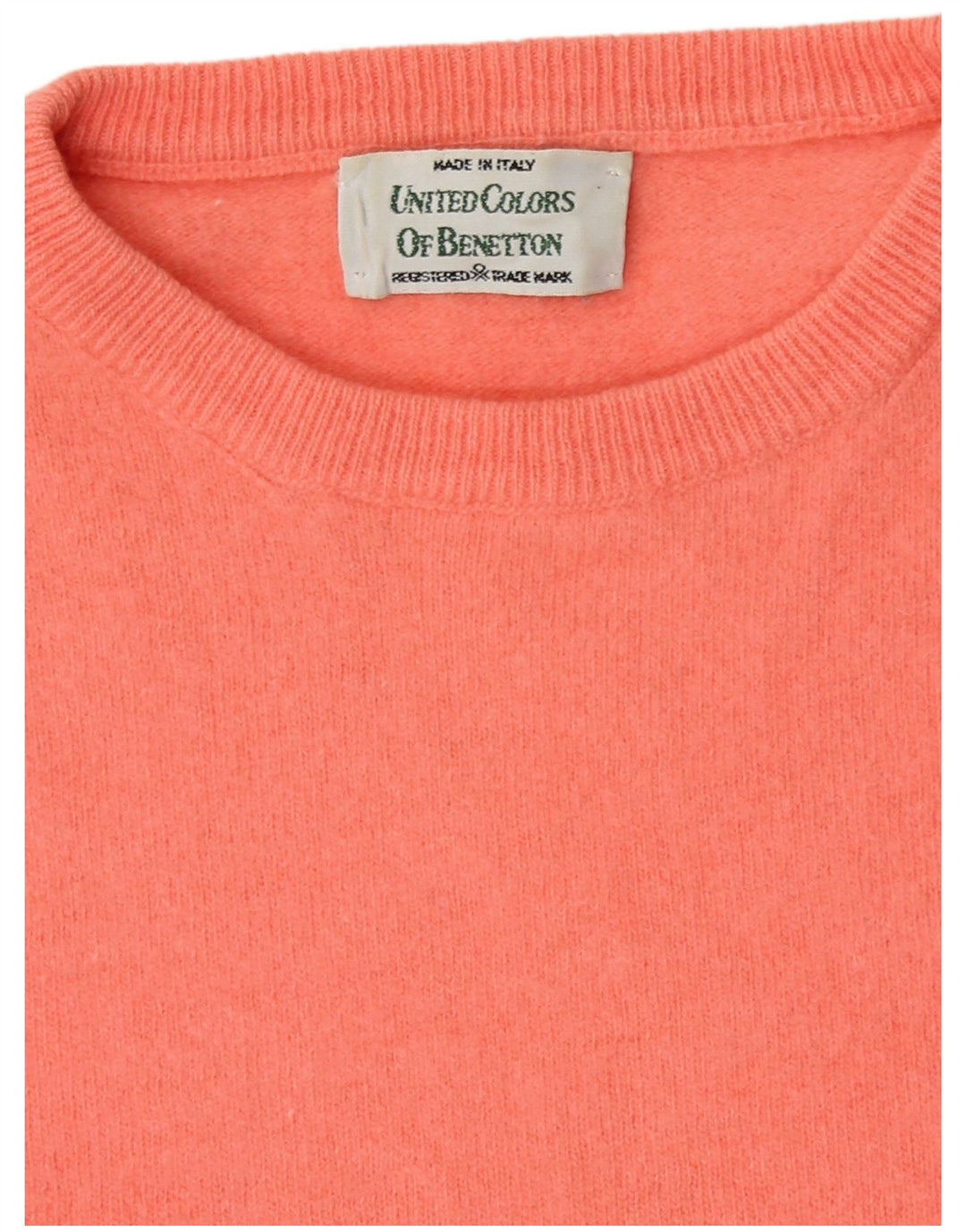 Maglione maglione girocollo da donna Benetton UK 14 Rosa medio