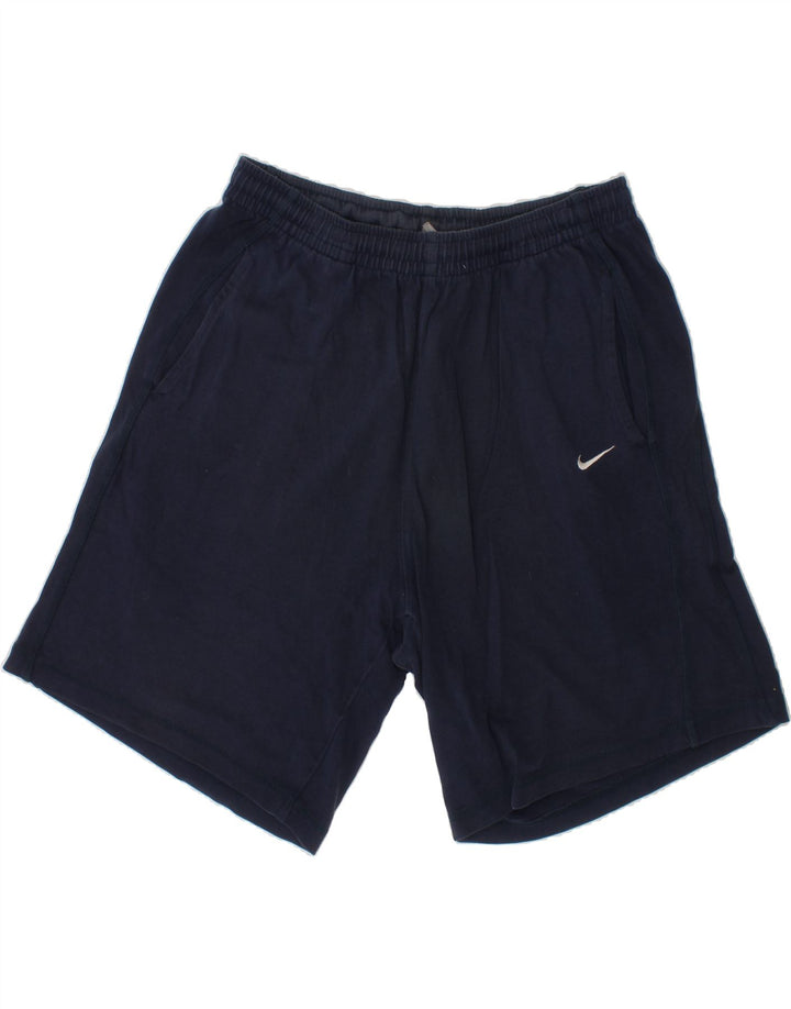 NIKE Boys Sport Shorts 12-13 Years Large  Navy Blue Vintage Nike and Second-Hand Nike from Messina Hembry 