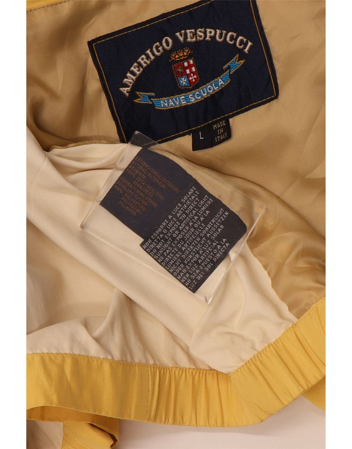 Giubbotto bomber da uomo Amerigo Vespucci UK 40 Large Giallo Seta