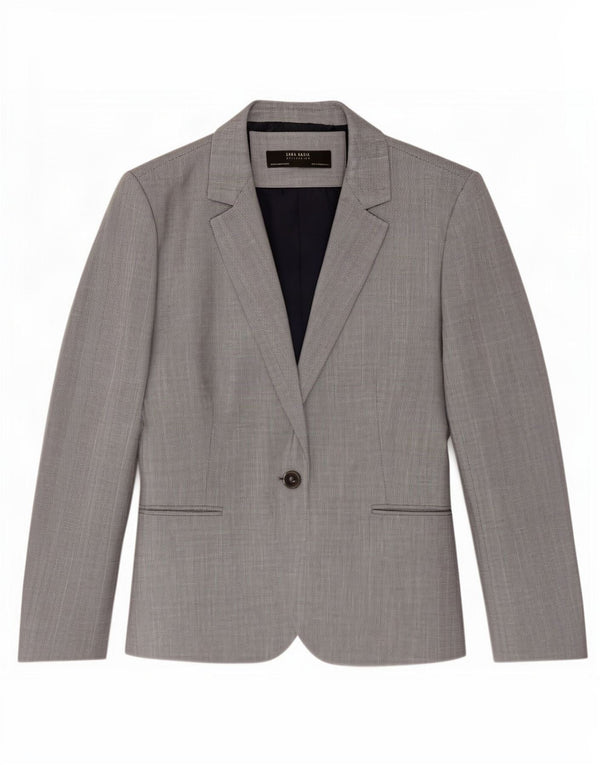 Giacca blazer a 1 bottone da donna Zara EU 44 XL poliestere grigio