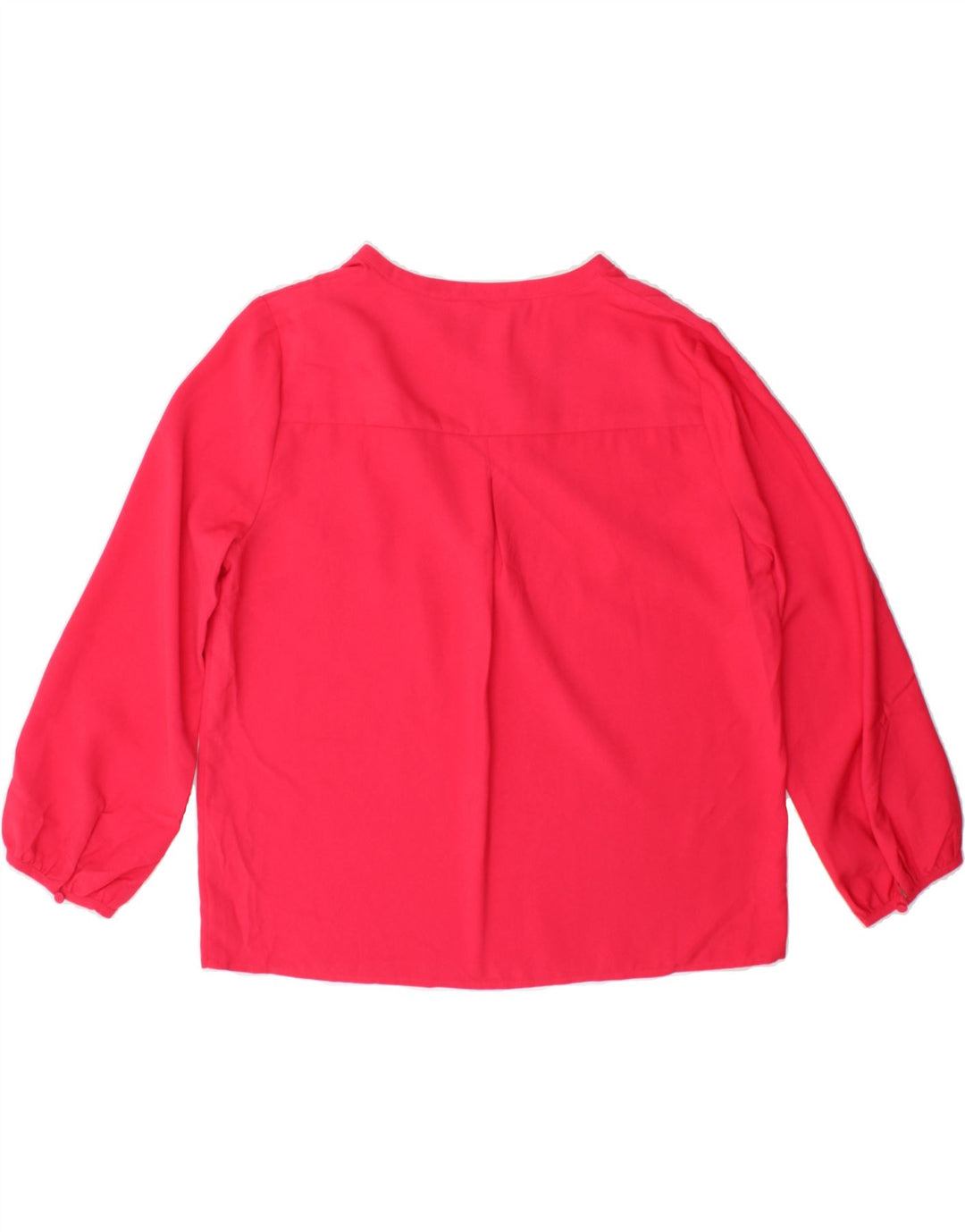 J. CREW Womens 3/4 Sleeve Blouse Top UK 14 Medium Red Polyester Vintage J. Crew and Second-Hand J. Crew from Messina Hembry 