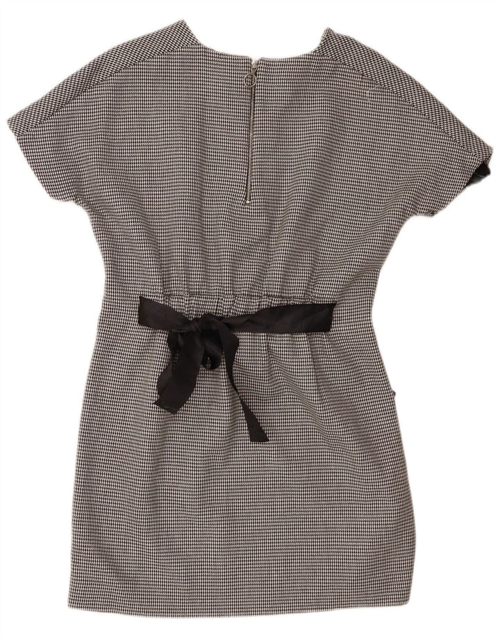 Abito Zara Trafaluc Basic da donna UK 10 Piccolo poliestere pied de poule nero