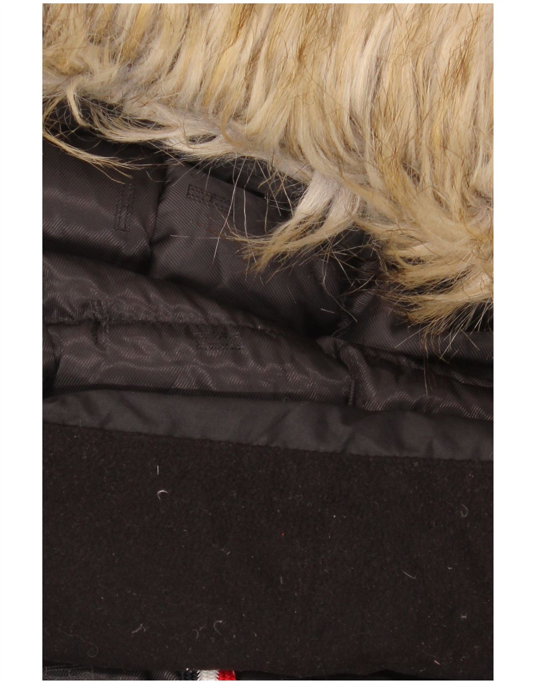 Giacca imbottita con cappuccio da donna Tommy Hilfiger UK 16 grande poliestere nero