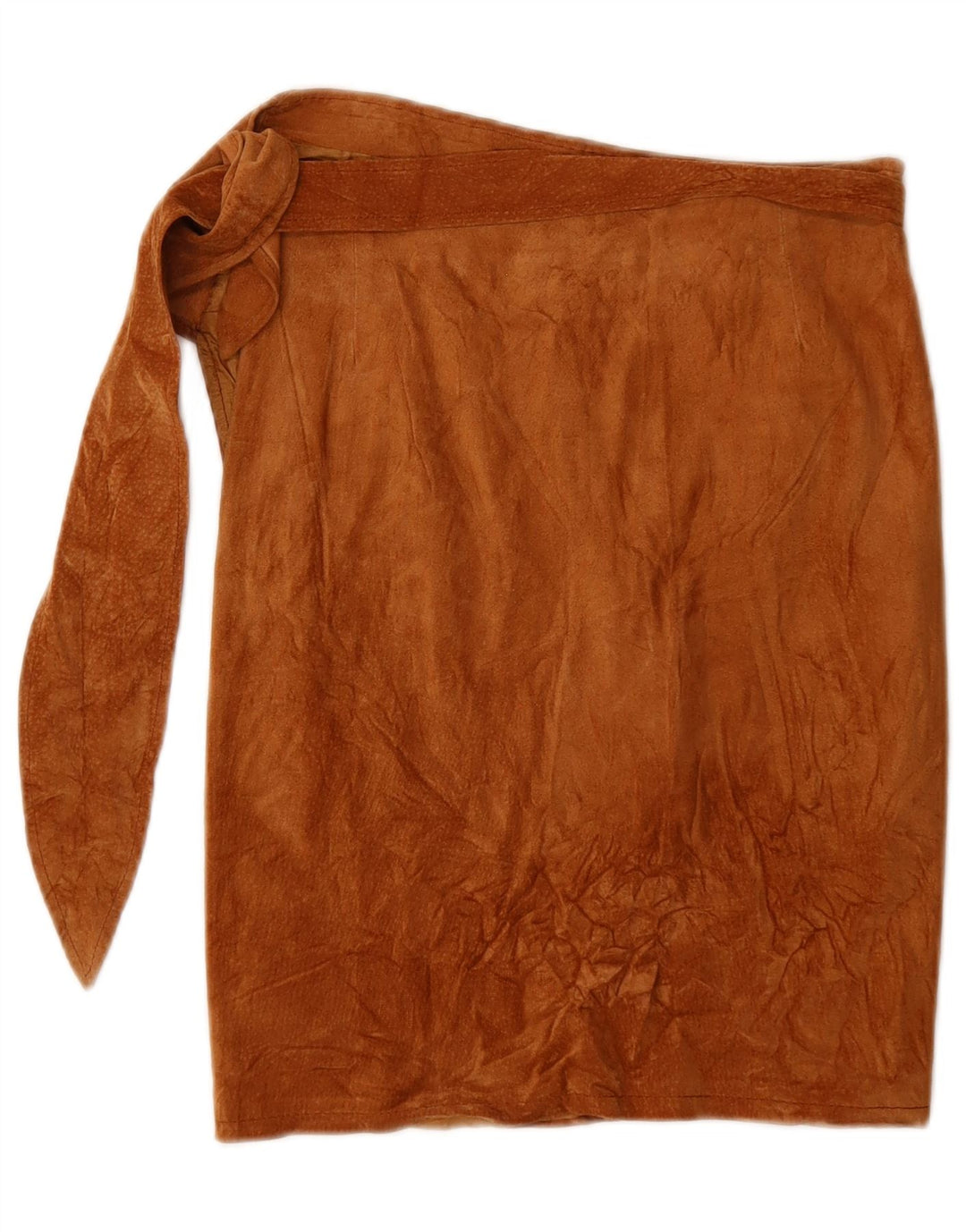 Gonna a portafoglio vintage in pelle scamosciata da donna W25 XS Beige