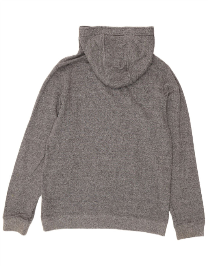 Maglione con cappuccio da uomo Tommy Hilfiger in cotone chiazzato grigio medio
