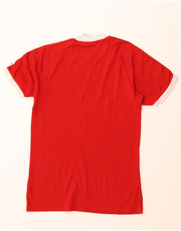 T-shirt ADIDAS da uomo Top XS rossa in cotone