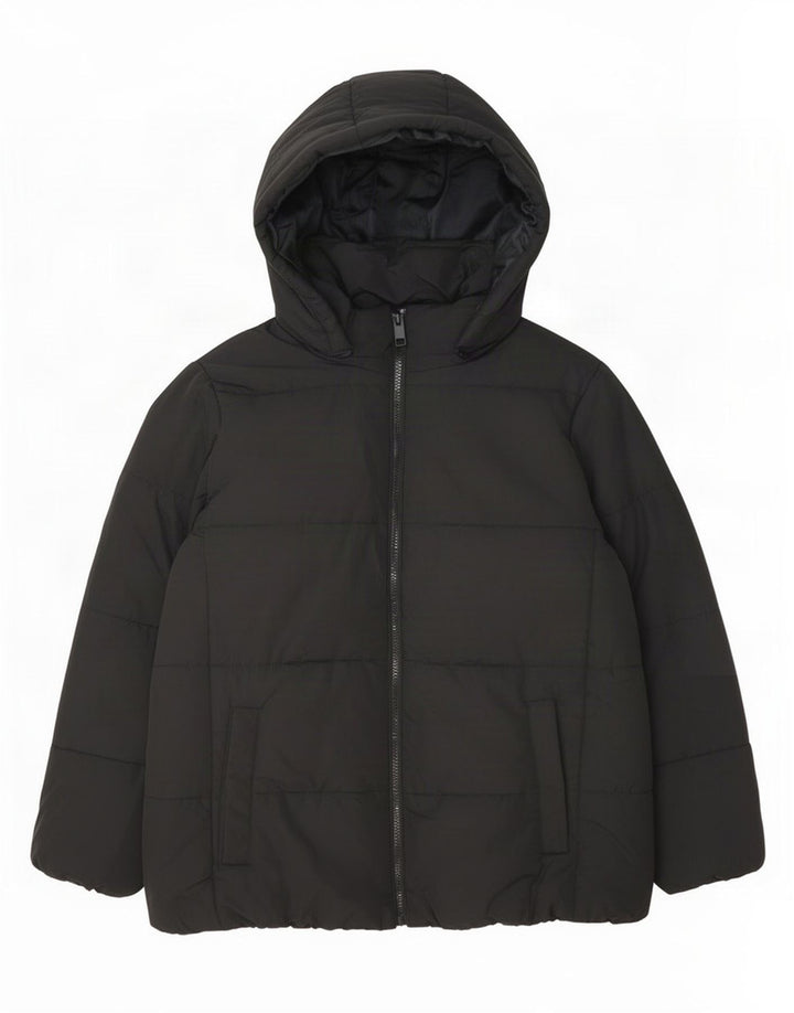 Giacca imbottita con cappuccio da donna Marks & Spencer UK 22 3XL poliestere nero