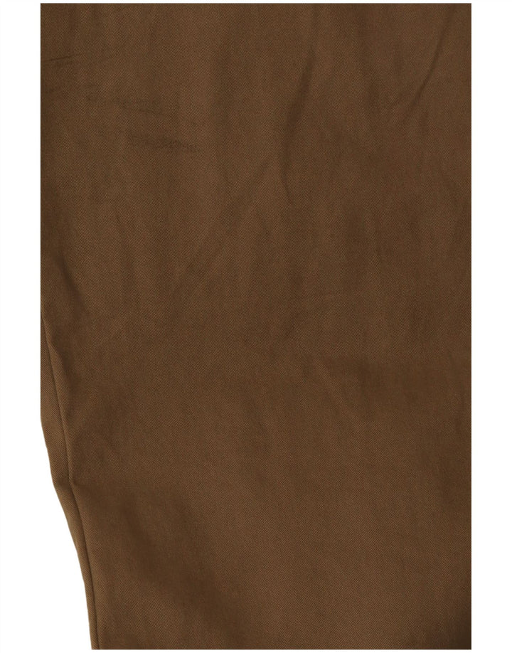 Pantaloni chino vestibilità regolare da uomo Marks & Spencer W42 L29 cotone marrone