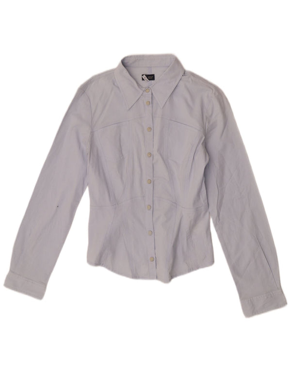 Camicia Anbass da donna Armani Jeans UK 14 Cotone blu medio