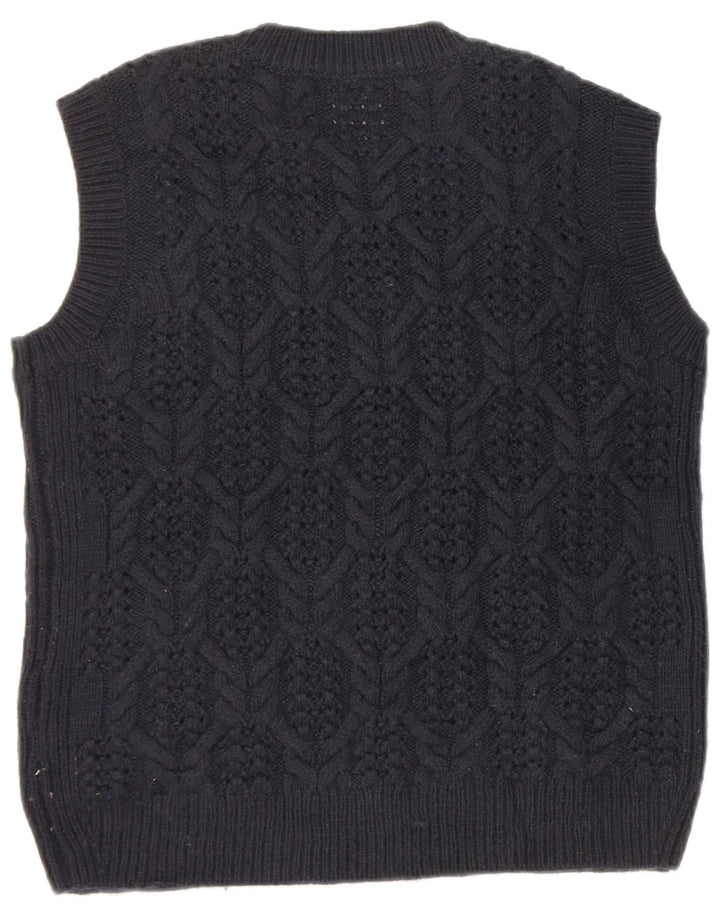 Canotta da donna Marks & Spencer UK 14 medio blu navy acrilico