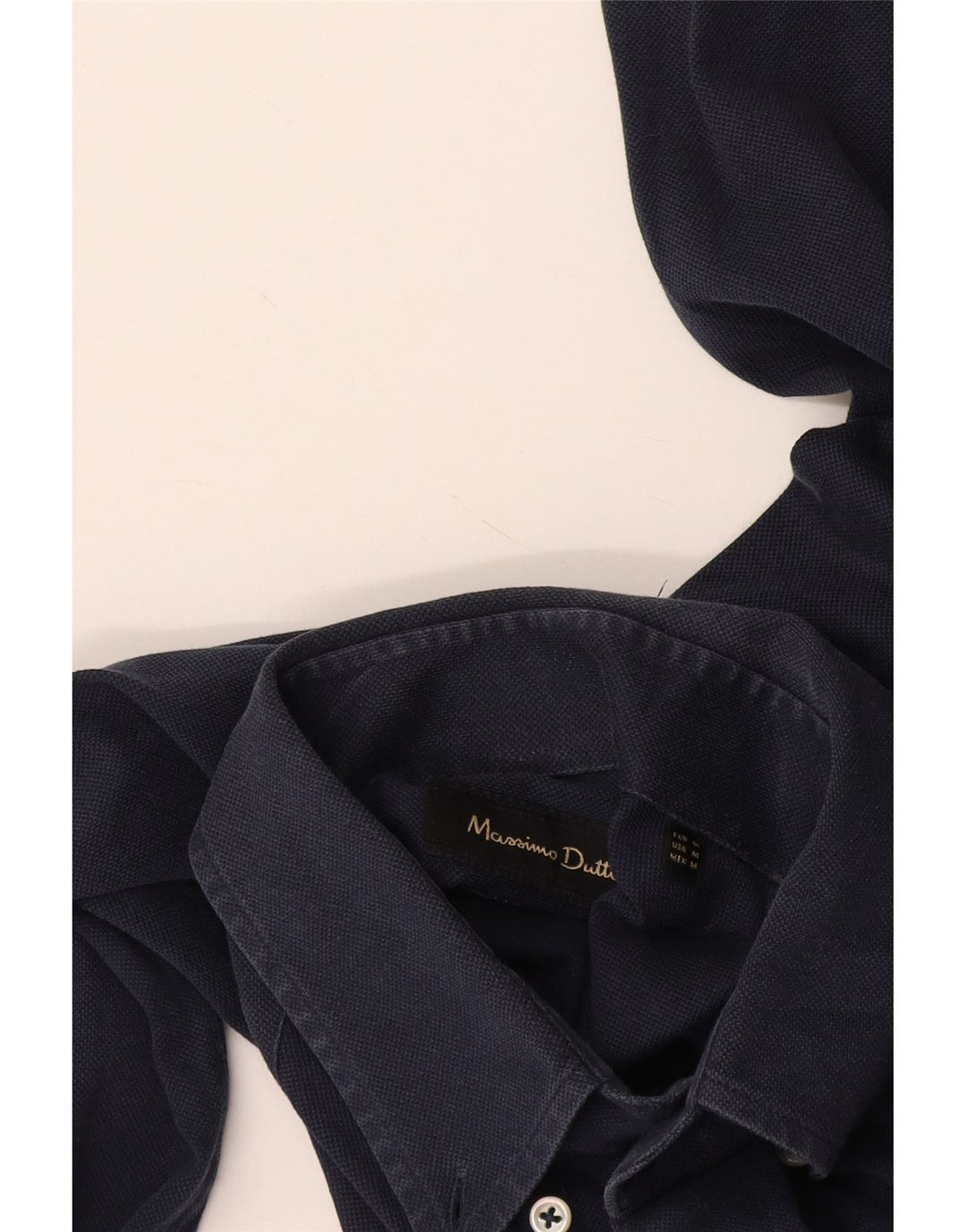 Camicia da uomo Massimo Dutti blu navy medio