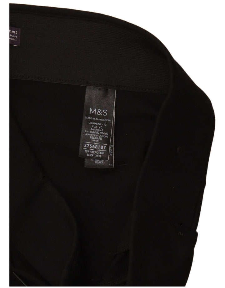 Leggings da donna Marks & Spencer UK 12 viscosa nera media