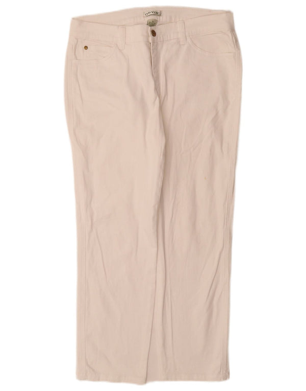 Jeans dritti da donna Orvis US 10 Large W30 L28 Cotone bianco