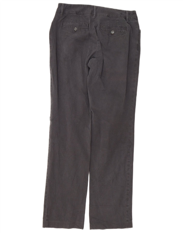 Pantaloni casual dritti da donna EDDIE BAUER US 8 Medium W28 L32 Grigio