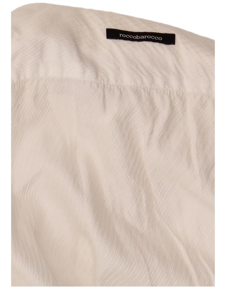 Camicia da uomo Roccobarocco piccola bianca