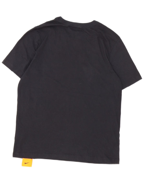 T-shirt grafica da uomo Nike Top in cotone nero medio