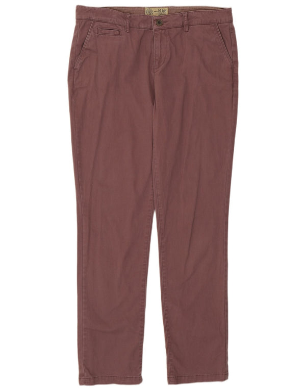 Pantaloni chino slim da donna Fat Face UK 14 Large W34 L31 Cotone viola