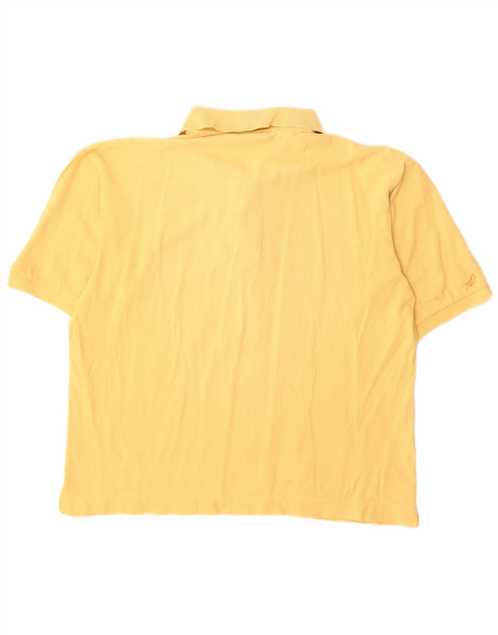 Polo Asics Uomo Large in cotone giallo