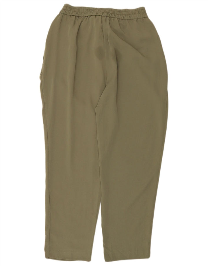 Pantaloni corti affusolati Zara da donna, grandi W32 L24 poliestere kaki