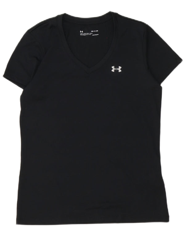 Maglietta Under Armour da uomo Heat Gear Top piccola in poliestere nero