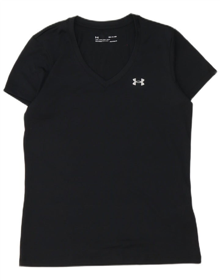 Maglietta Under Armour da uomo Heat Gear Top piccola in poliestere nero